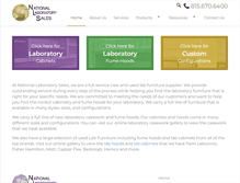 Tablet Screenshot of nationallaboratorysales.com